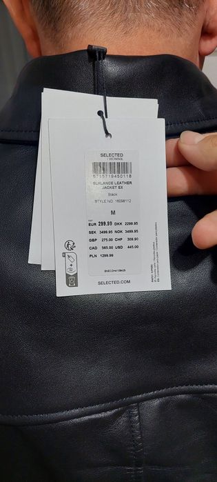 Geaca de piele 100% noua (cu eticheta)