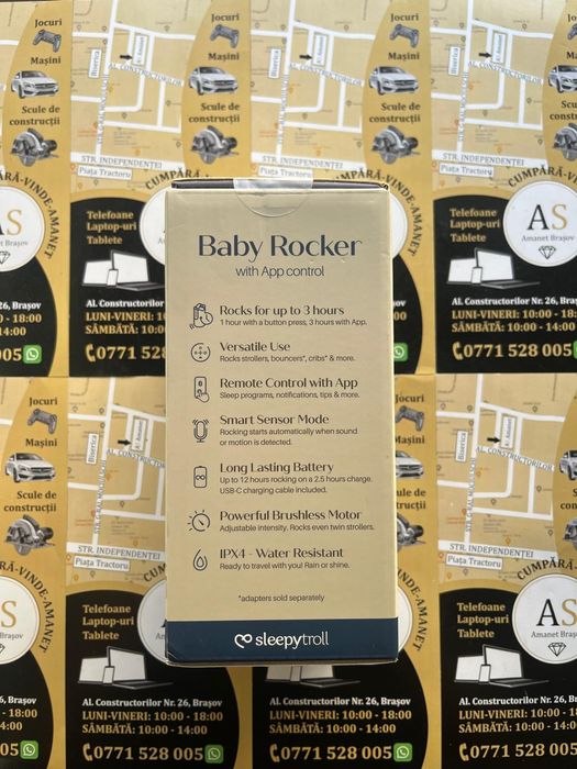 Leganator bebe automat SleepyTroll Baby Rocker Gen 2 Nou Sigilat