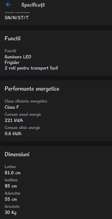 Lada frigorifica Star-Light CFFM-198A+, 198 l, Functie Frigider, Clasa