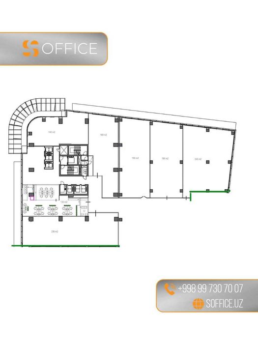 Аренда офиса, 120 кв.м., Modera Towers, ул. Шота Руставели