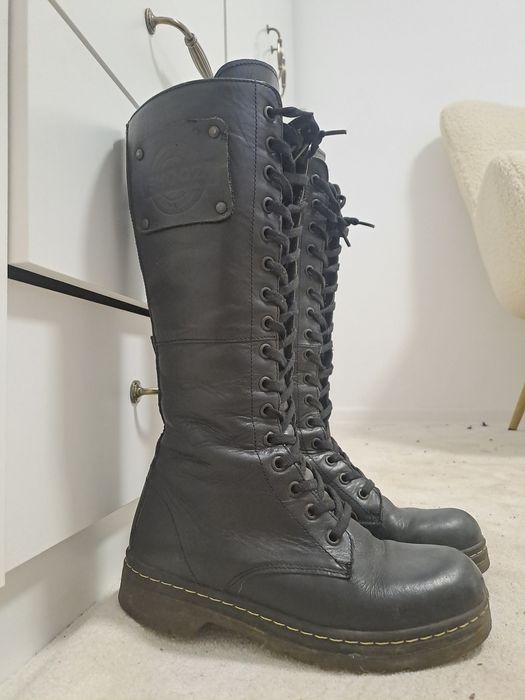 Черни ботуши от естествена кожа размер 36