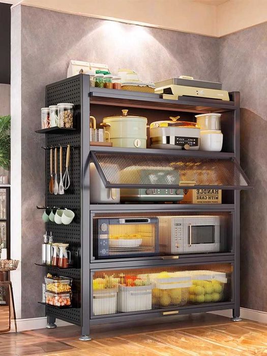 Yuqoriga ochiladigan eshikli servis shkafi/Oshxona shkafi