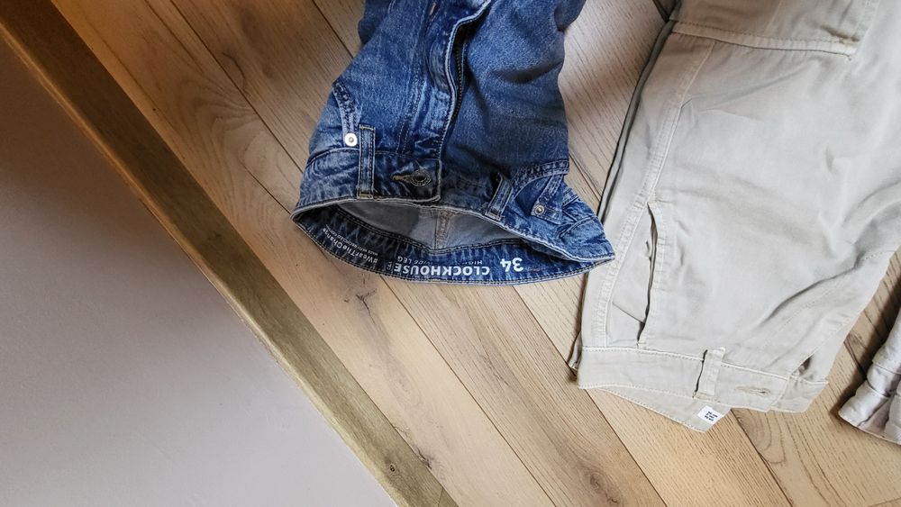 Jeans/ blugi drepți, largi, 34/36/S fete/femei set 7 bucăți