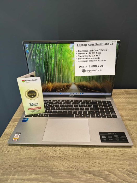 (AG51) Laptop Acer Swift Lite 16 b7352 - Garantie 2 ani!