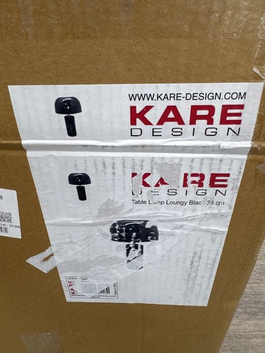 Lampa KARE DEDIGN Table lamp loungy black 38 cm