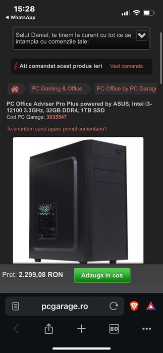 Calculator Gaming I3 12100, 32GB RAM, GTX 1070TI