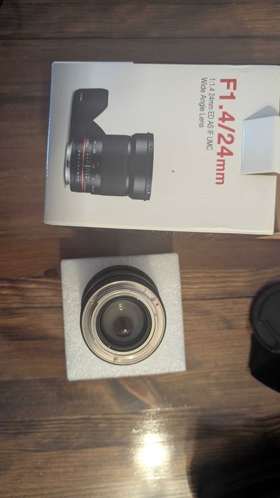 Обектив Samyang 24mm f/1.4 ED AS IF UMC – Като нов (с кутия)