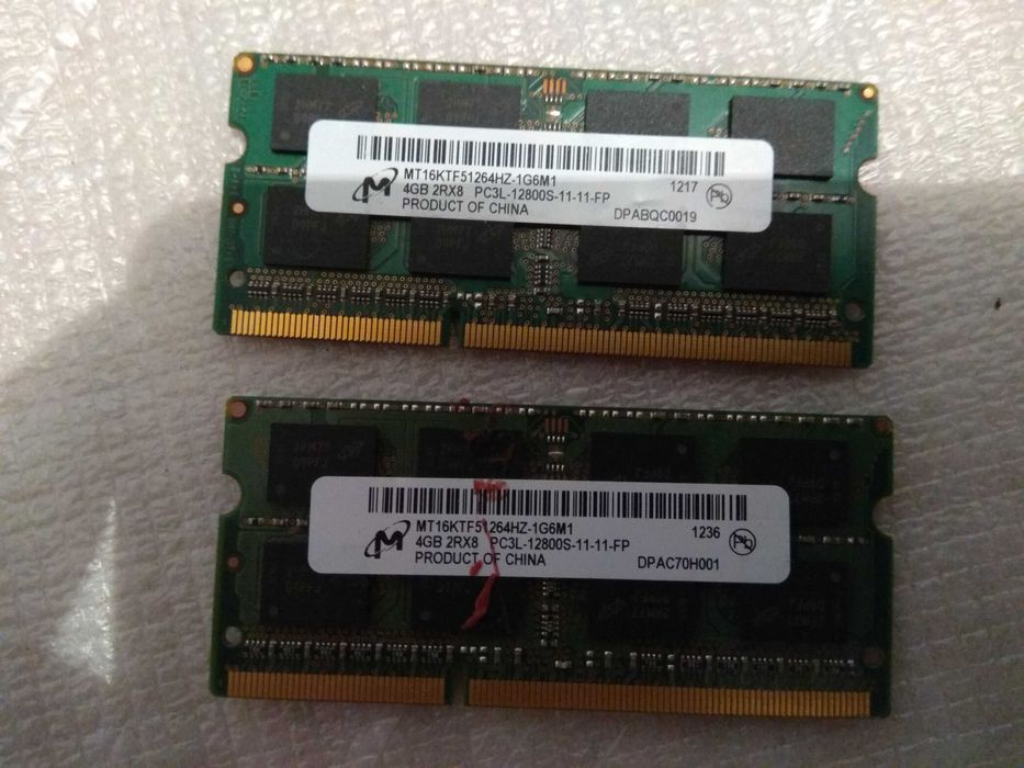 Продам ОЗУ MT 4GB 2Rx8 DDR3  (12800). 7000 тг.