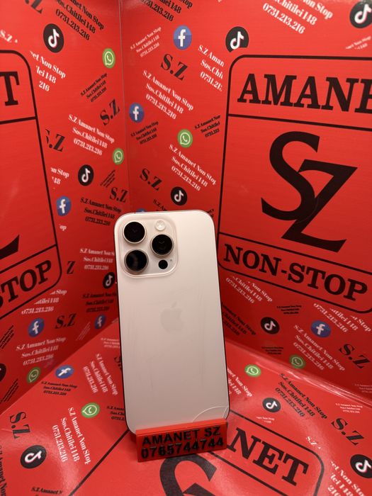 Iphone 16 Pro Fisurat Spate Amanet SZ Non Stop