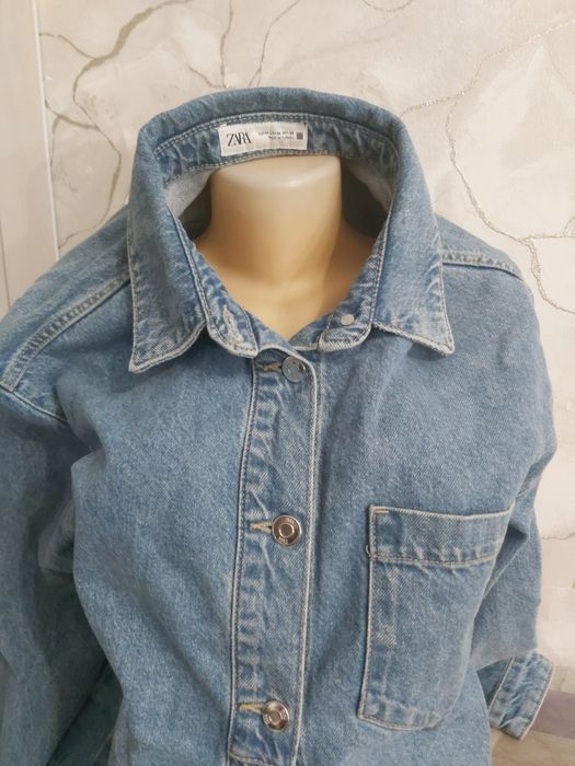 Джинсовая рубашка Зара