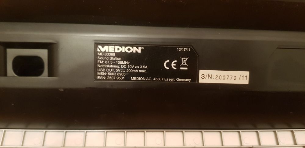 Medion dockin ,conectare:usb,sd,ipod