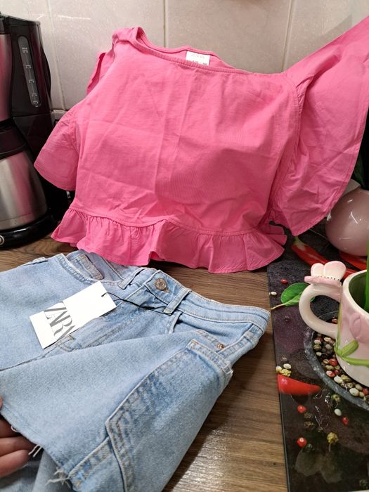 Blugi scurti și bluza Zara mas 152