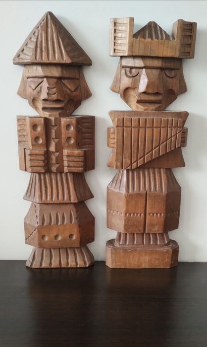 Дървени фигури /пана за стена.