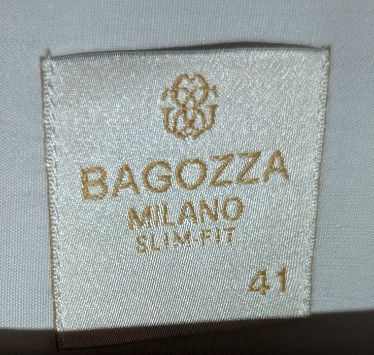 Белая Школьная Рубашка BAGOZZA MILANO с коротким рукавом 41 размер