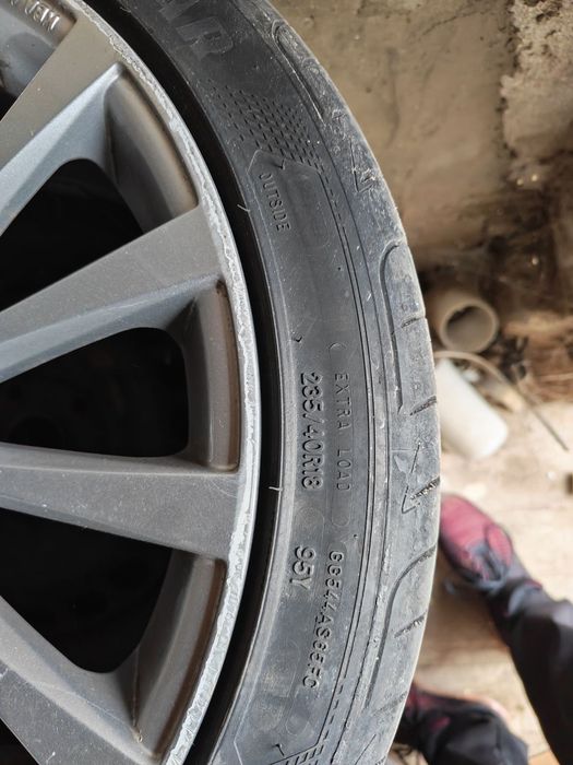 Джанти Borbet 5x112 et 35 j8.5  18цола с гумиGoodyear  Eagle f1