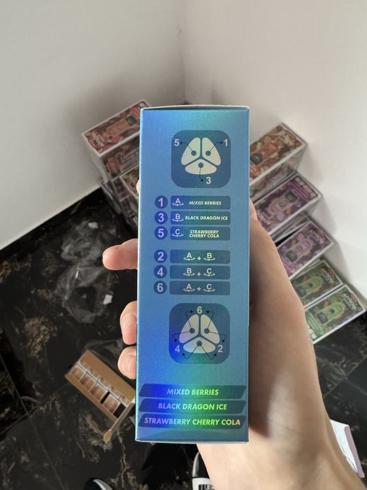 Waspe(Vape) 150,000 pachet 3 bucati 6 in 1 reincarcabil