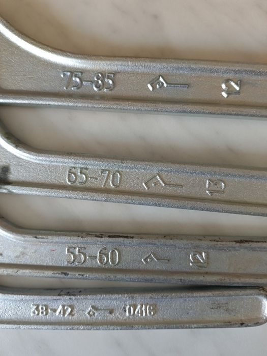 Ключи радиальные, полумесяцы