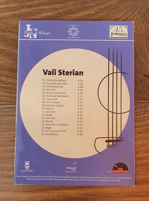 CD de colectie Jurnalul National Vali Sterian, Mari Lautari vol 1
