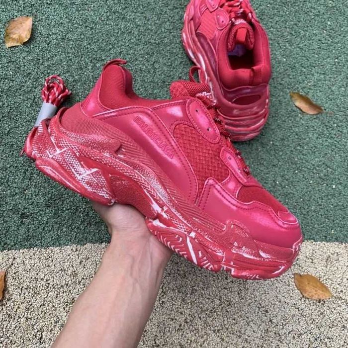 Balenciaga Triple S - Red/Hot Pink/Dark Red