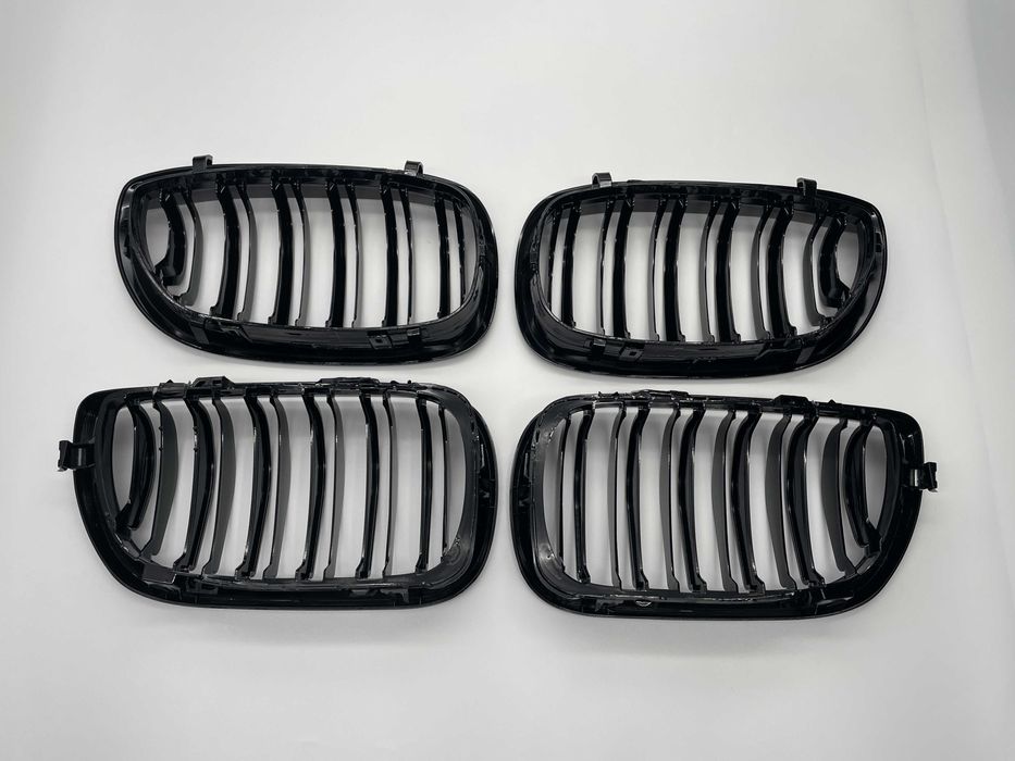 Grila dubla neagra compatibila BMW E46 Seria 3 Facelift