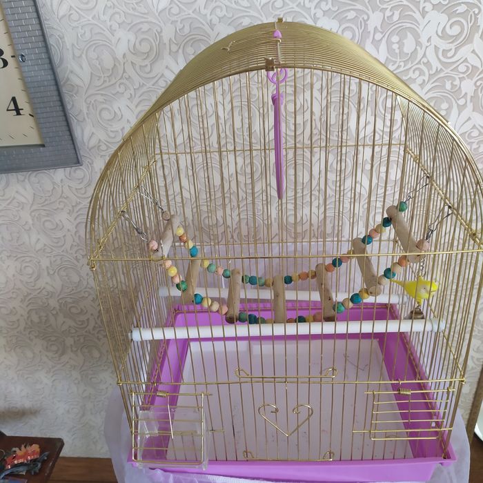 Клетка для птиц, в комплекте
