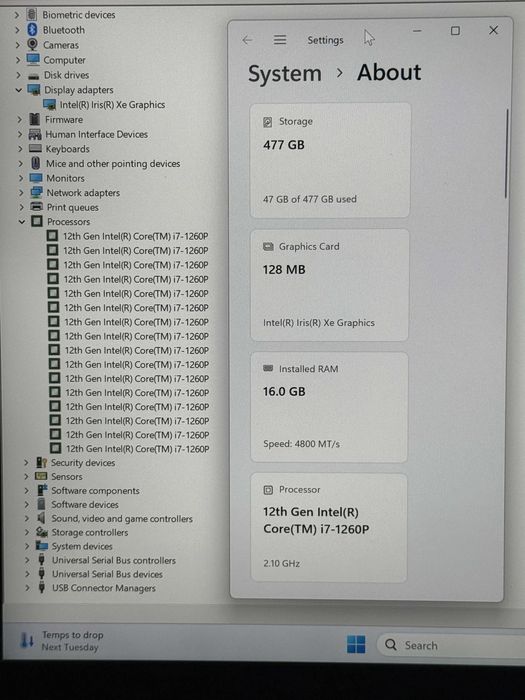 2.8k 90Hz Yoga 7 Slim Pro`Core i7-1260P/16GB DDR5/512GB SSD/Бат 10ч