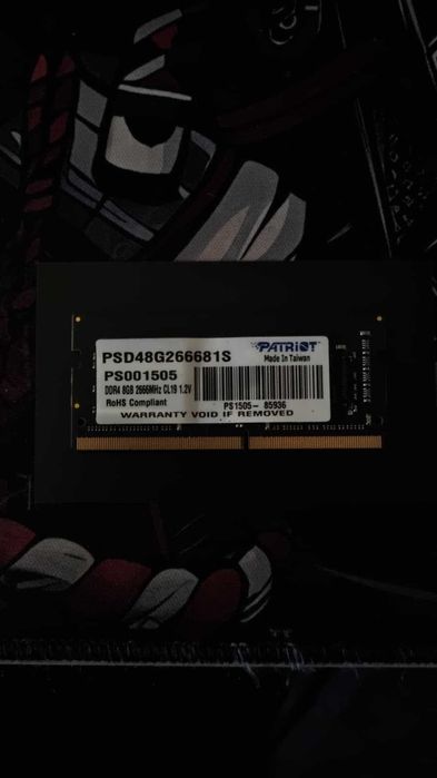 Memorie RAM laptop Patriot, 8gb DDR4 2666MHz CL19