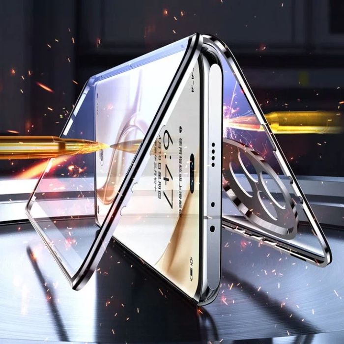 Honor 200 / 200 Pro / Двоен 360 градуса магнитен кейс камера протектор