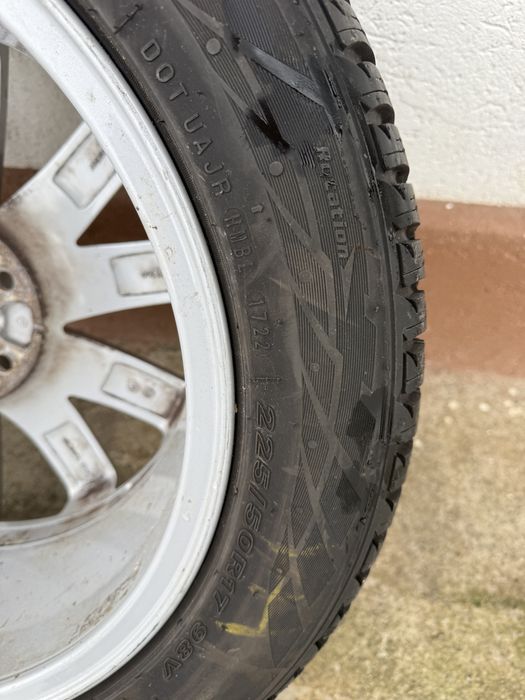 Jante aliaj  17 Vw cu anvelope iarna