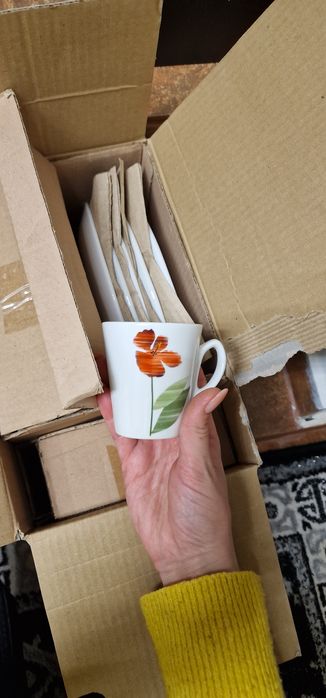 Set serviciu de masa din portela 18 piese nou