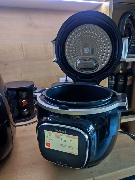*НОВ* Интелигентен мултикукър с готвене под налягане Tefal Touch CY912831 + допълнителен аксесоар за запичане и горещ въздух