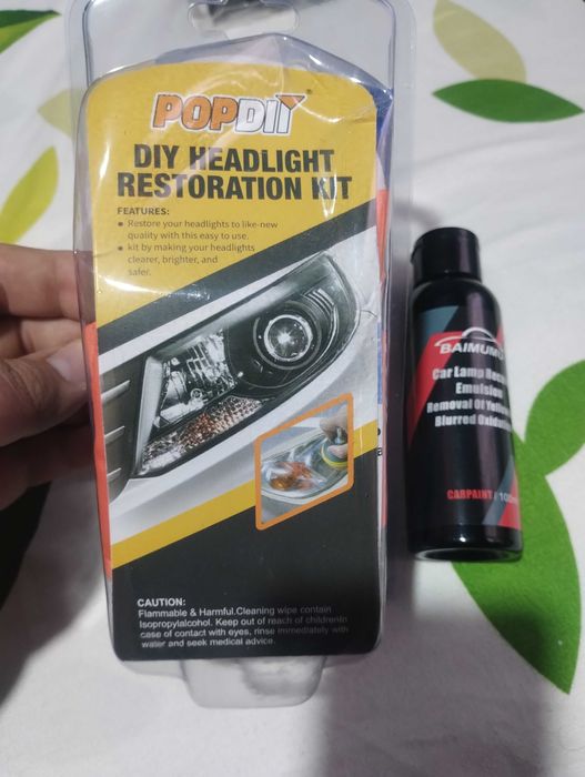 kit restaurare faruri auto si solutie