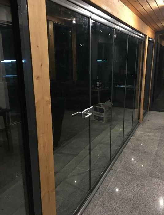 Sticlă armonică Glisantă culisantă pentru terase foisoare balcoane