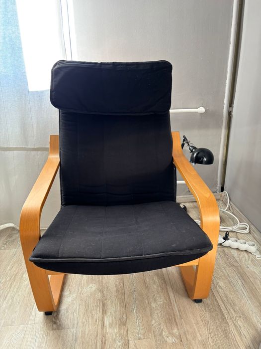 fotoliu lemn tip Poang, ikea