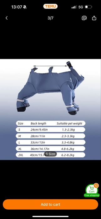 Кучешки велкро космонавт против дъжд и цапане
