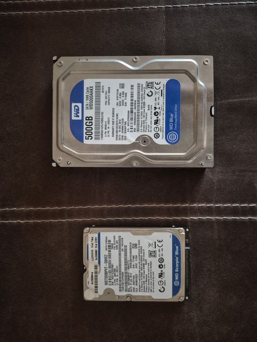 Vând HDD 750GB + 500GB HDD = 1,2T
