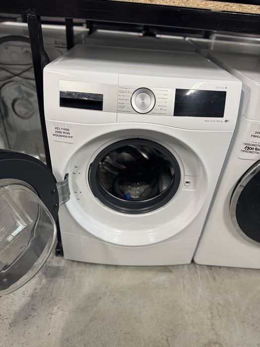 Mașină de spălat rufe 10kg  cu uscător 6 kg  Bosch WDU8H501FF cu factura si garantie