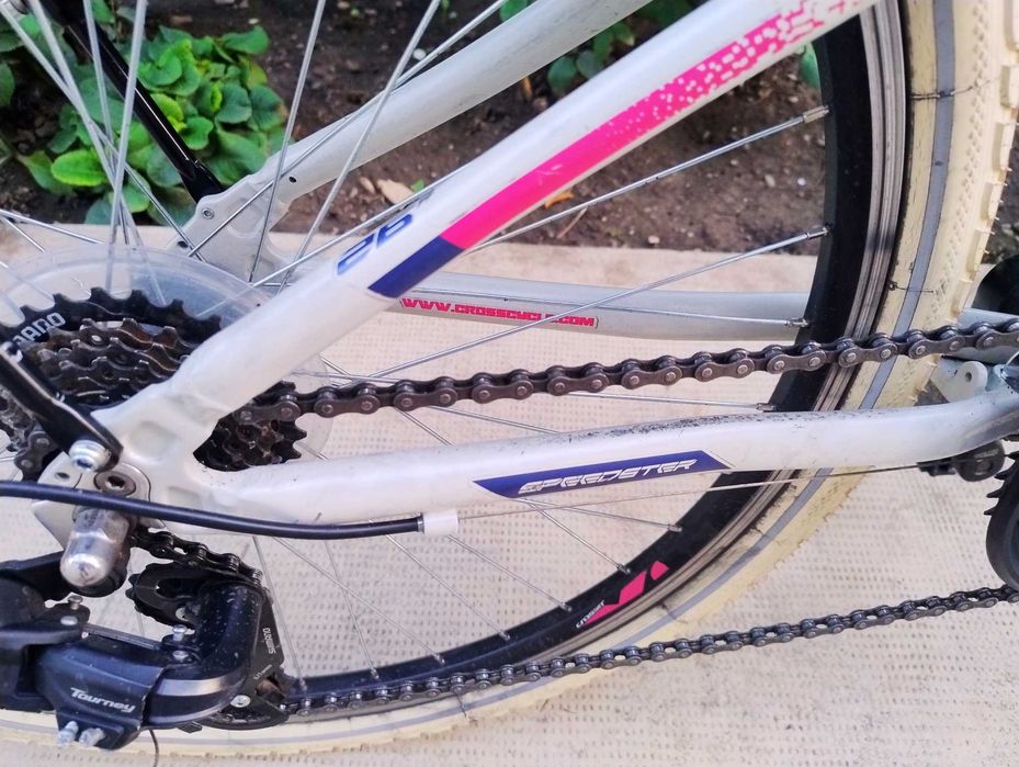 Bicicletă Cross Speedster, cadru fete/damă, anvelope Continental + SET BONUS