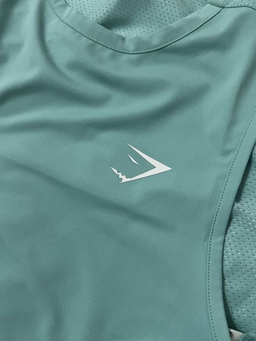 Maieu crop top gymshark turcoaz