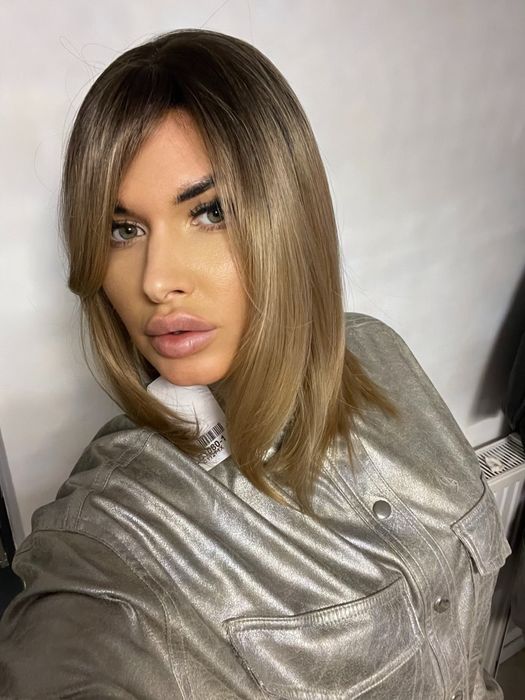 Peruca blond caramel / saten