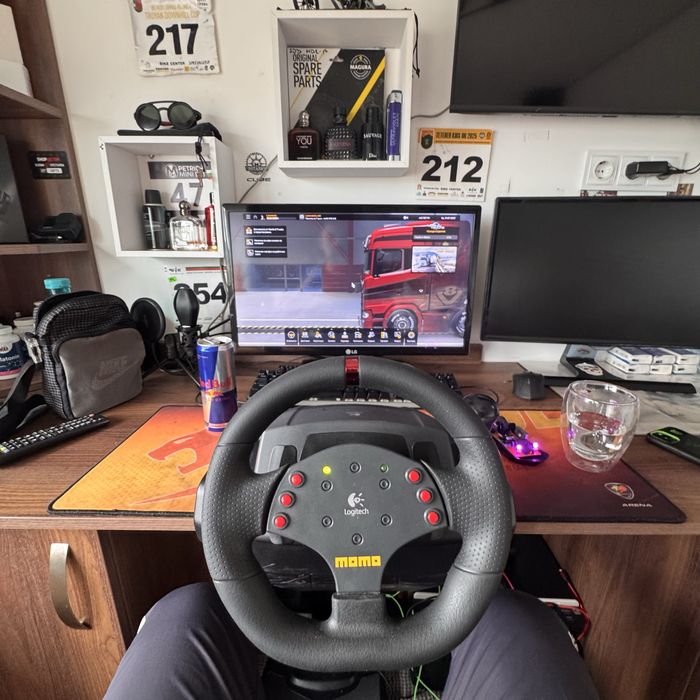 Logitech momo racing волан с педали