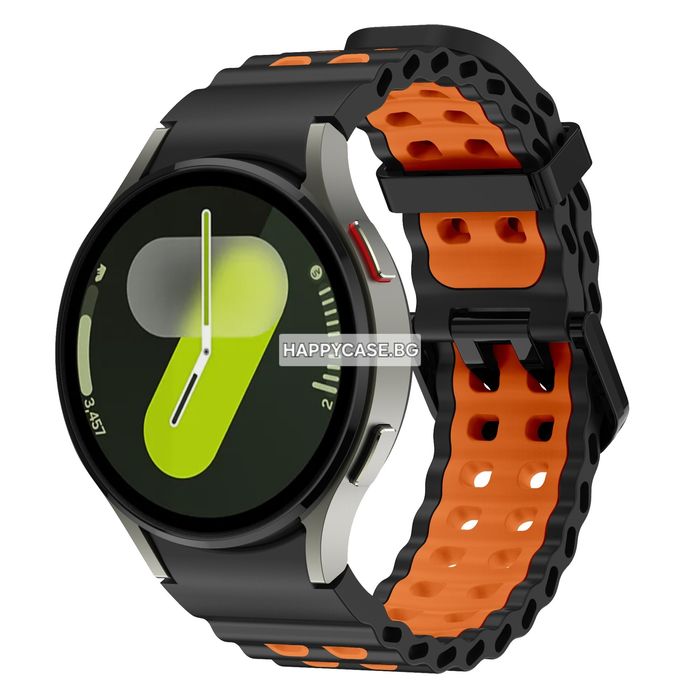 Samsung Galaxy Watch 7 6 5 4 3 / Pro / FE / Classic / MARINE NO GAP Силиконова каишка