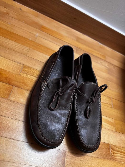 Pantofi piele/mocasini cu ciucuri, marimea 42