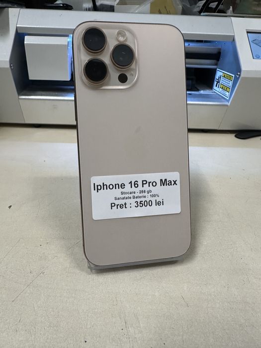 Iphone 16 pro max / 256 gb / 100% baterie / garantie