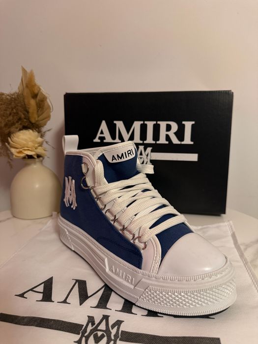 Amiri High Top Alb&Albastru