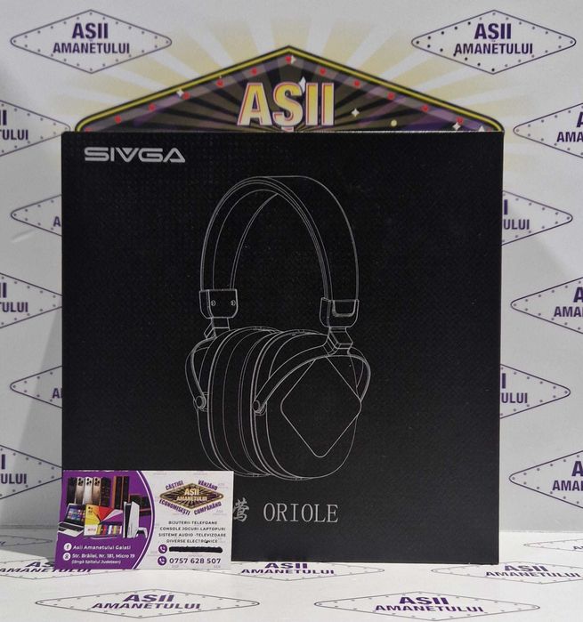 Casti Sivga Oriole Hi-Fi de tip closed-back cu design premium din lemn masiv si detalii tehnice solide, aspect excelent