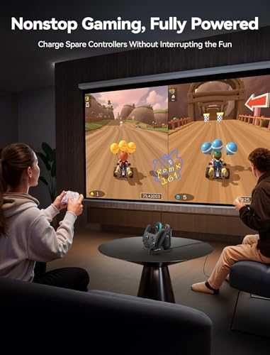 Ново Switch 2 контролер зарядно 3 в 1 стойка LED индикатор Joy-Con