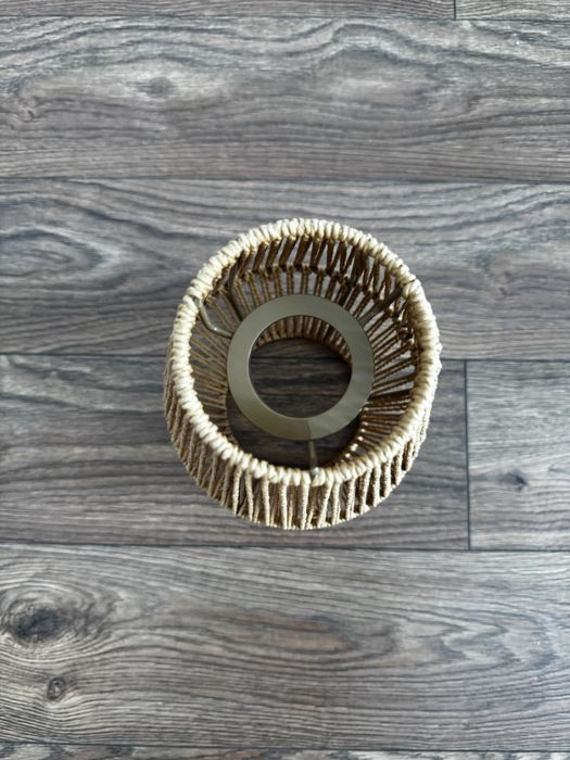 Ръчно изработен ратанов абажур