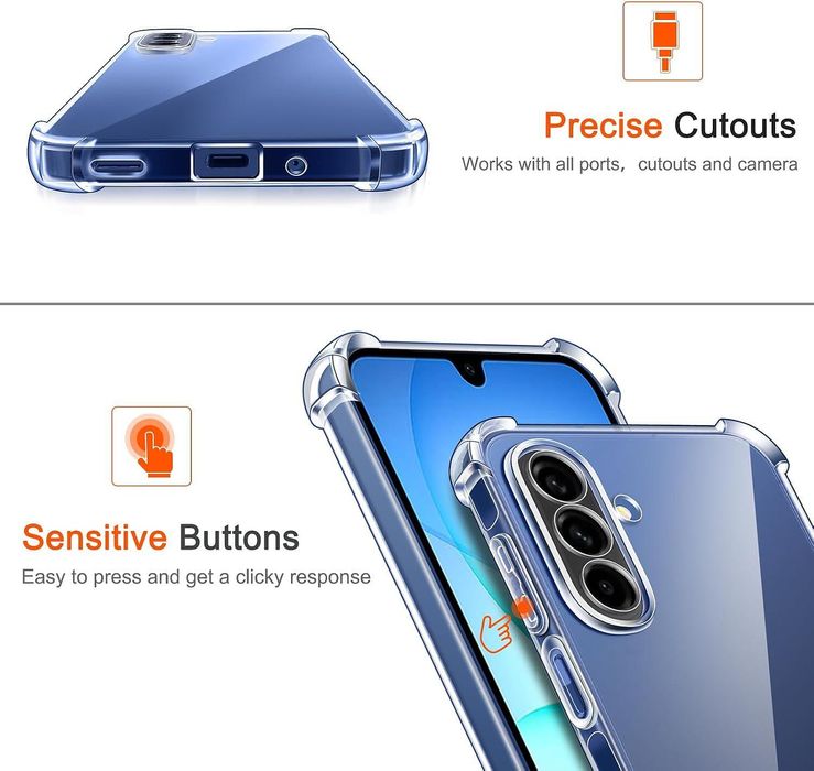 Прозрачен Силиконов Удароустойчив Кейс за Samsung Galaxy A17