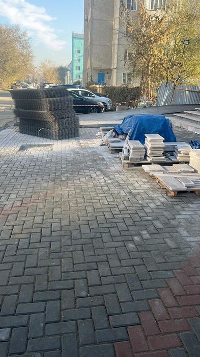 Укладка брусчатка